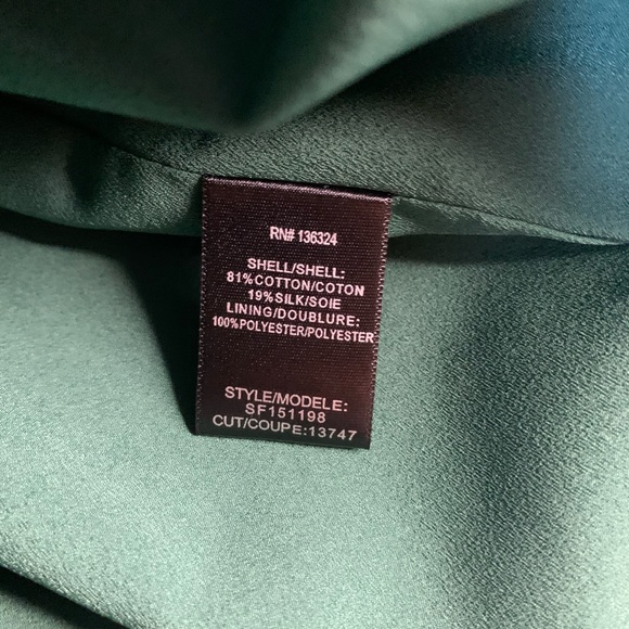 NWT: HALSTON HERITAGE GREEN TULIP KNEE LENG DRESS - Picture 6 of 8